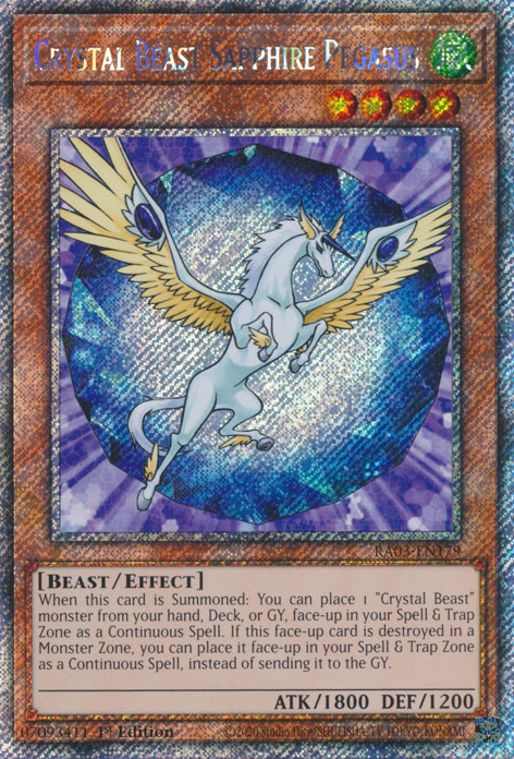 Crystal Beast Sapphire Pegasus