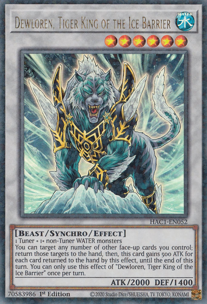 Dewloren, Tiger King of the Ice Barrier