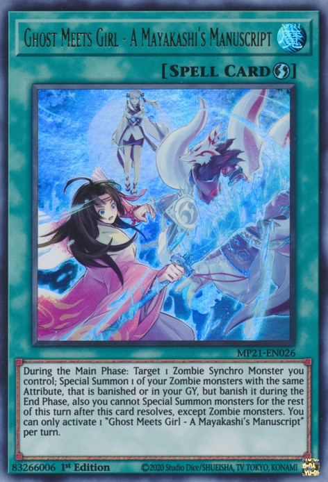 Ghost Meets Girl - A Mayakashi's Manuscript