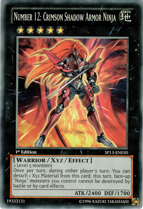 Number 12: Crimson Shadow Armor Ninja