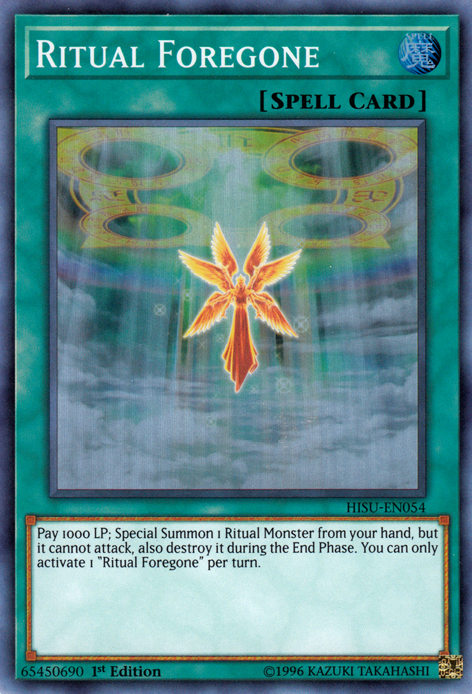 Ritual Foregone