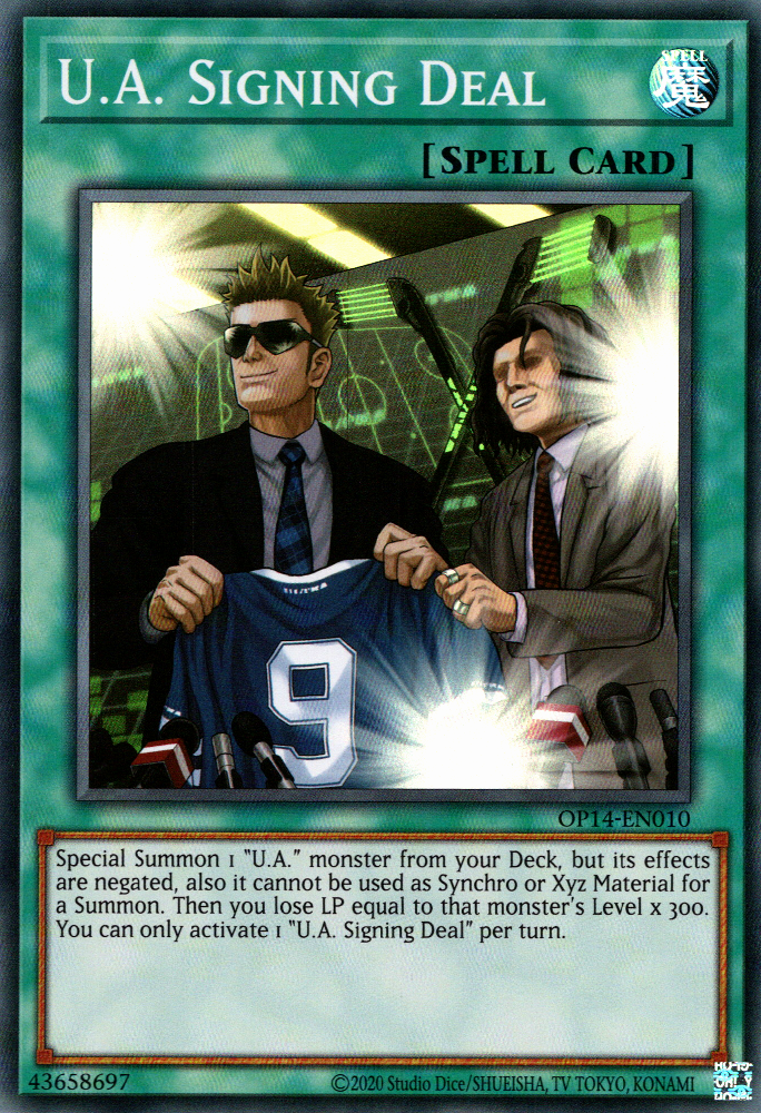 U.A. Signing Deal